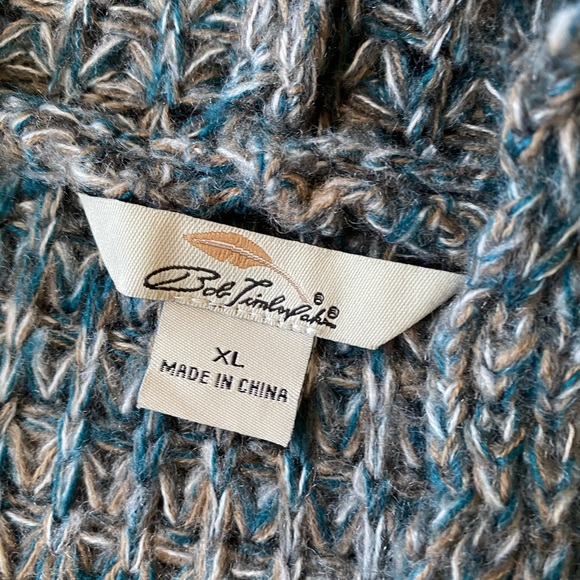 Green/blue knit cardigan - Picture 2 of 3